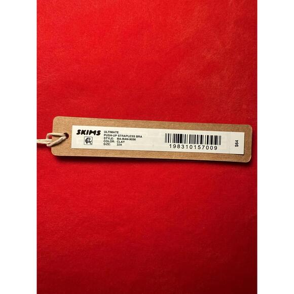 Skims Ultimate Push Up Strapless Bra Color Clay Size 32A - Picture 3 of 3